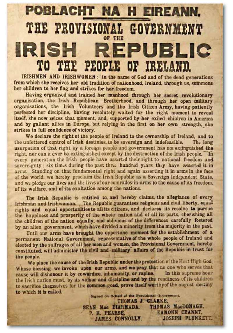 1916 Proclamation of the Irish Republic 